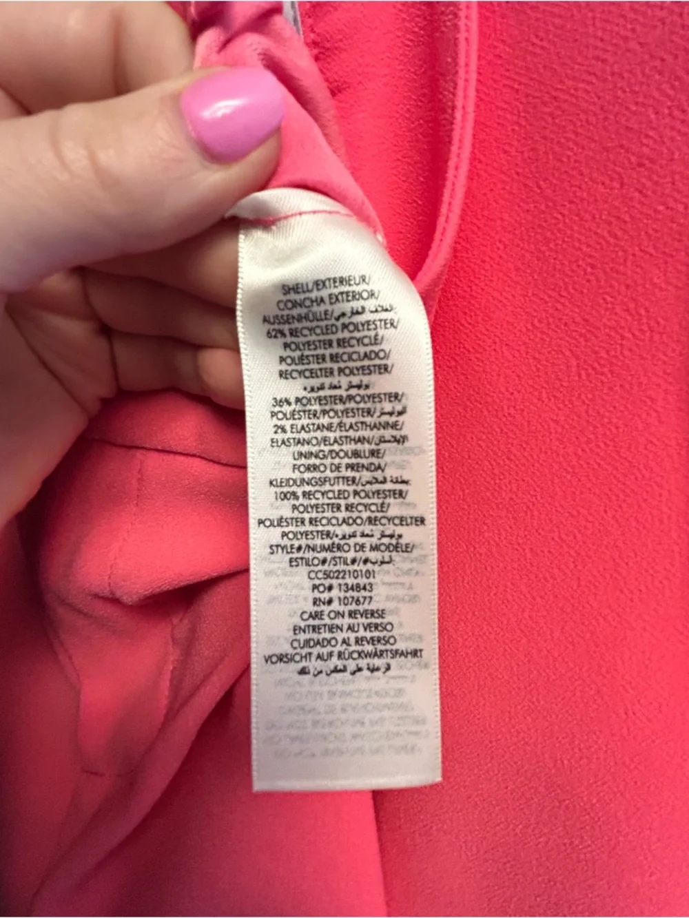 Alice + Olivia- never worn women's Wide-Leg Pants - Bright Pink - Picture 4 of 4